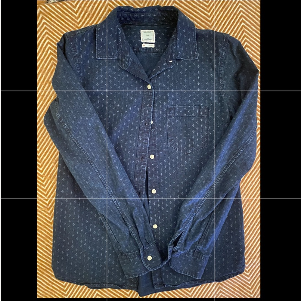 Fitted Boyfriend Shirt Button Down by Gap